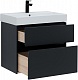 Aquanet Мебель для ванной Бруклин 70 подвесная черная матовая – фотография-59