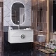 Opadiris Мебель для ванной Ибица 90 с овальным зеркалом подвесная белая/хром – фотография-17