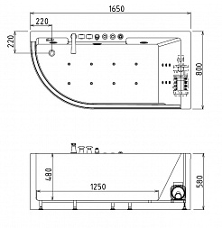 Gemy Акриловая ванна G9227 E R – фотография-3