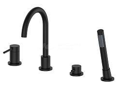 Oliveeka Смеситель на борт ванны Y OL-669017-MB черный матовый – фотография-1