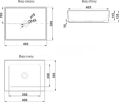 Jorno Тумба с раковиной Karat 80 с подсветкой светлый бук – фотография-3
