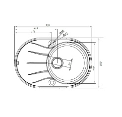 Iddis Мойка гранитная Kitchen G K13P771i87 песок – фотография-2