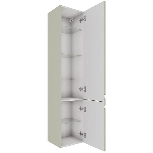 Aquatek Шкаф-пенал Вега 35 AQ70035R-GS шалфей зеленый, петли справа – фотография-2