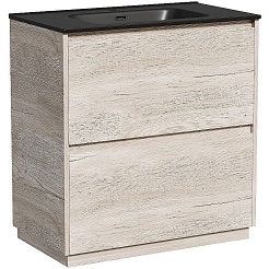 Sancos Тумба с раковиной Libra Floor 80 дуб галифакс натуральный раковина Element 81 CN7005MB – фотография-1