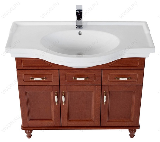 Aquanet Мебель для ванной Амелия H 90 орех (179305) – картинка-3