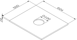 Am.Pm Столешница Func 60x50 белая глянцевая – фотография-3