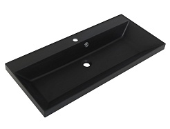 BelBagno Тумба с раковиной Vittoria 90 подвесная Bianco Lucido с раковиной BB900/450-LV-ART-AST-NERO – фотография-3