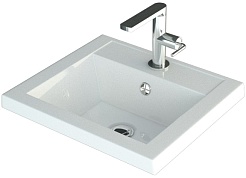 Mixline Тумба с раковиной Этьен 40 R белая – фотография-5