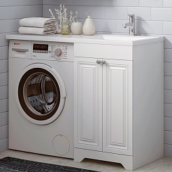 Corozo Тумба под раковину Леон 50 белая – фотография-7