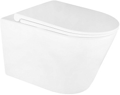 Azario Унитаз подвесной Lander AZ-2802E безободковый белый – фотография-1