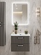 BelBagno Тумба с раковиной Due 60 подвесная Оружейная сталь ручки Хром полированный – фотография-31