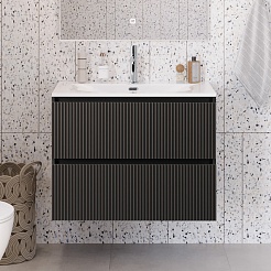 BelBagno Тумба под раковину Uno mini 90 подвесная Темно-Серый матовый – фотография-10