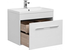 Aquanet Тумба с раковиной Августа 75 белая – фотография-4