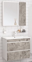 Runo Мебель для ванной Манхэттен 75 серый бетон