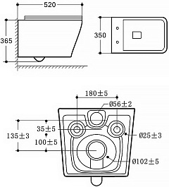 Azario Унитаз подвесной Nove AZ-9321B безободковый с функцией биде белый – фотография-13