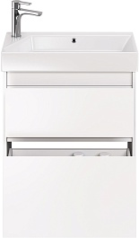 Dreja Тумба с раковиной Slim 65 подвесная белая – фотография-4