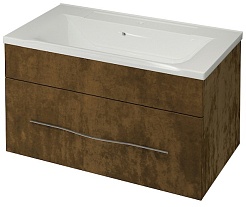 Какса-а Тумба с раковиной Редиссон 80 золото – фотография-1