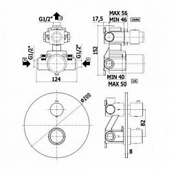 Paffoni Смеситель для душа Light LIQ013NO (с внутренней частью) – фотография-2