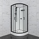 Triton Душевая кабина Прайм-Блэк-Вельвет 90x90 А без крыши – фотография-25