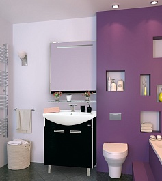 Misty Тумба с раковиной Джулия 65 черная – фотография-4