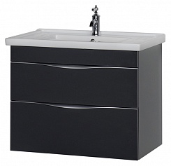 Aquanet Мебель для ванной "Эвора 80" серый антрацит – фотография-5