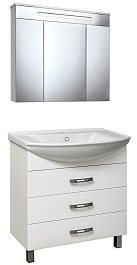 Runo Тумба с раковиной Рига 75 напольная – фотография-4