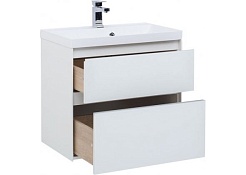 Aquanet Тумба с раковиной Гласс 60 – фотография-5