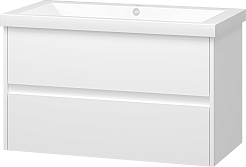 Misty Тумба для умывальника Алиса 90, 2 ящика, подвесная – фотография-2