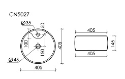 Ceramicanova Мебельная раковина Element 40 CN5027 белая – фотография-4