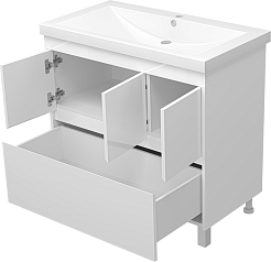 Misty Тумба для умывальника Алиса 90, 1 ящик, напольная – фотография-4