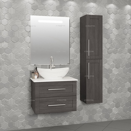 СанТа Мебель для ванной Венера 70 дуб шале графит – картинка-9