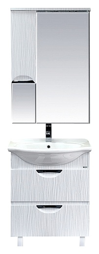 Misty Зеркальный шкаф Лорд 65 L белый – картинка-3