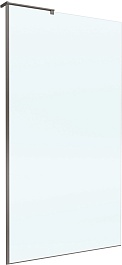 BelBagno Душевая перегородка Uno UNO-L-1-TB-110-C-GM 110x200 профиль оружейная сталь стекло прозрачное – фотография-1