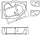 Vayer Акриловая ванна Azalia 160x105 R – картинка-10