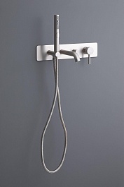 Allen Brau Смеситель для ванны с душем Priority 5.31006-BN (с внутренней частью) никель браш – фотография-3