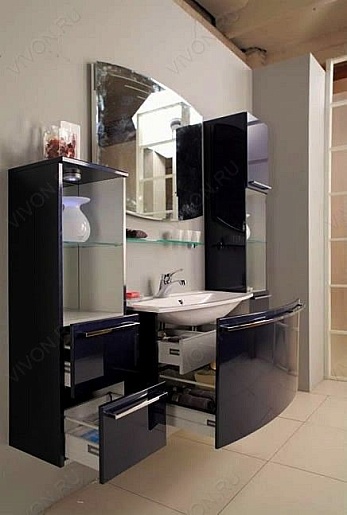 Акватон Полупенал для ванной Севиль" гранат – картинка-5