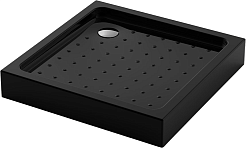 Veconi Душевой поддон Tezeo acrylic TZ-52B 100x100 черный – фотография-1