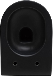 Allen Brau Унитаз подвесной Reality 4.32006.31 чёрный матовый с крышкой 4.32007.31 – фотография-25