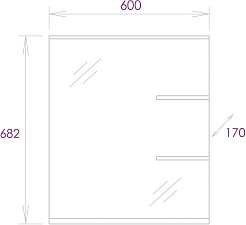 Onika Мебель для ванной Коралл 60 белая – фотография-16