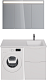 Dreja Тумба с раковиной Bona 120 R под стиральную машину белая – картинка-37