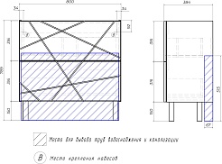 Vigo Мебель для ванной Geometry 2-800 белая/бетон – фотография-12