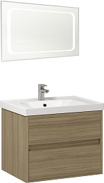 Водолей Мебель для ванной Грейс 70 подвесная кокоболо натуральный – фотография-1