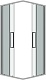 Grossman  Душевой уголок Cosmo 100x100x195 профиль хром стекло прозрачное – фотография-13