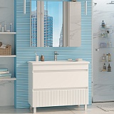 Misty Мебель для ванной Мира 100 белая матовая