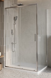 BelBagno Душевой уголок Luce 140/90 LUCE-AH-1-140/90-C-Cr профиль хром стекло прозрачное – фотография-1