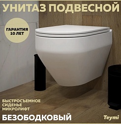 Teymi Унитаз подвесной Demi T40208 – фотография-2