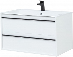 Aquanet Мебель для ванной Lino 90 подвесная белая матовая – фотография-5