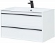 Aquanet Мебель для ванной Lino 90 подвесная белая матовая – картинка-25
