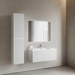 Sancos Тумба с раковиной Snob R 1.0 100 bianco раковина Element 101 CN7003 – фотография-4