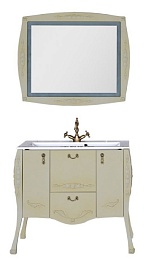 Aquanet Тумба с раковиной "Виктория 90" олива – фотография-2